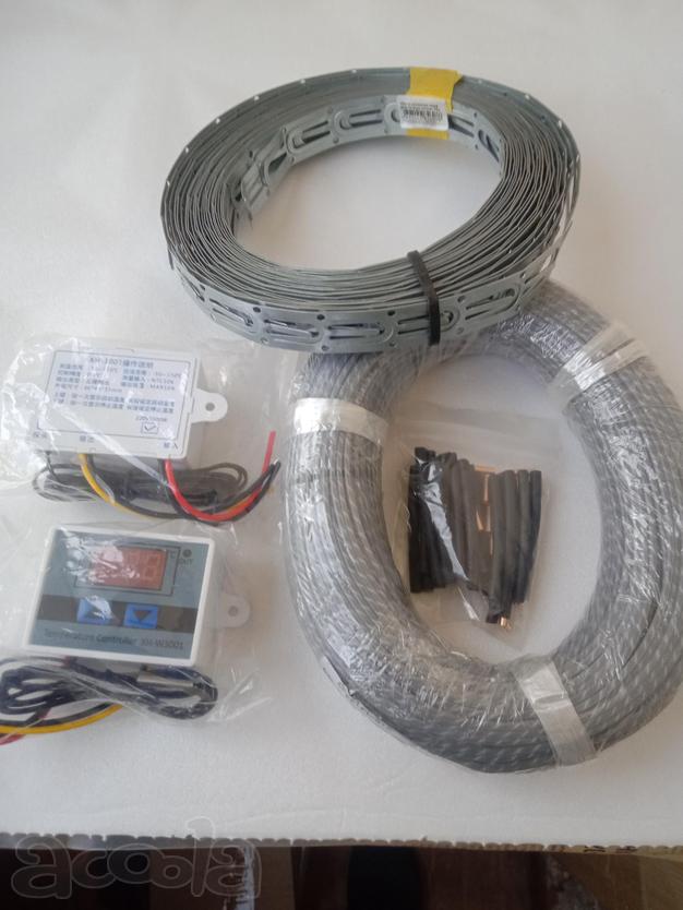 Теплые полы кабель нагревательный 100 м, комплект под ключ.